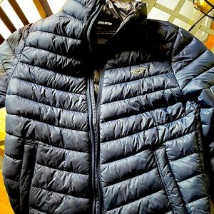 Navy Blue Hollister Puffer Jacket